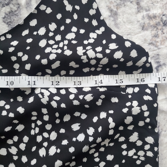 NWOT Banana Republic Black and white dotted cami tank Size XS. Lined. - Picture 4 of 13